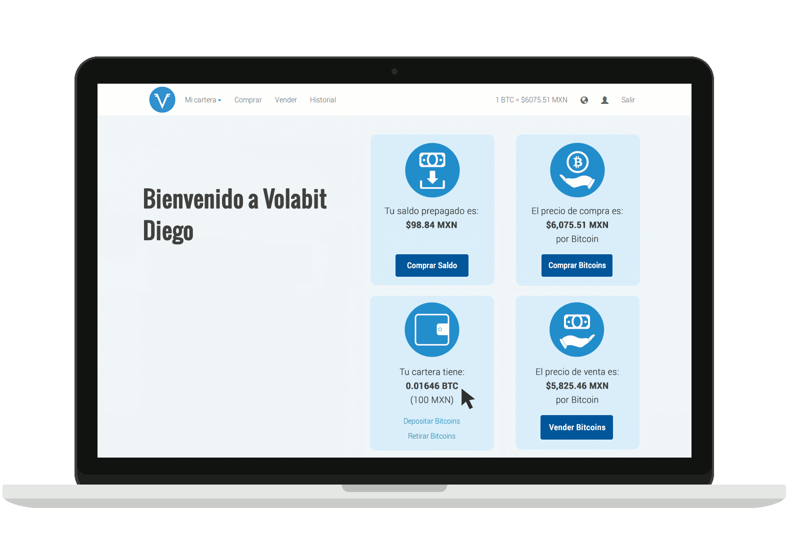 Comprar y vender bicoins en México con Volabit es la manera más sencilla y  segura;